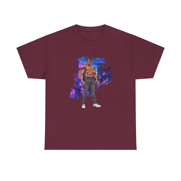 Anime Male Demon Unisex Heavy Cotton Tee