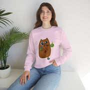 Christmas cat Unisex Heavy Blend™ Crewneck Sweatshirt