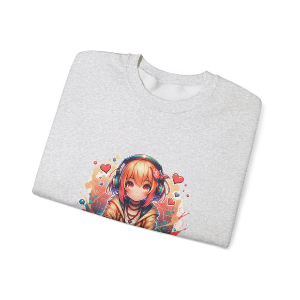 Graffiti Anime Girls Unisex Heavy Blend™ Crewneck Sweatshirt