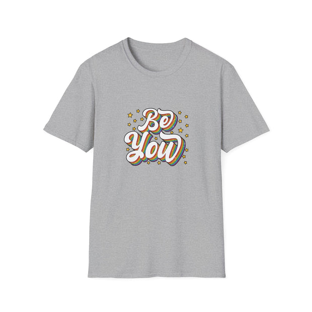 Retro Be You Pride Unisex Softstyle T-Shirt