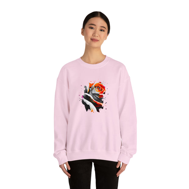 Rose Unisex Heavy Blend™ Crewneck Sweatshirt