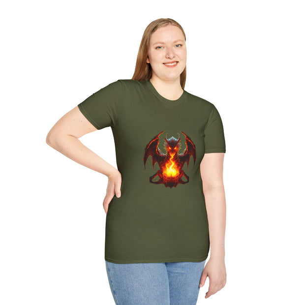 Fire Dragon Unisex Softstyle T-Shirt