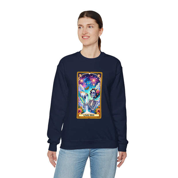 Salty Bitch Tarot Card Unisex Heavy Blend™ Crewneck Sweatshirt