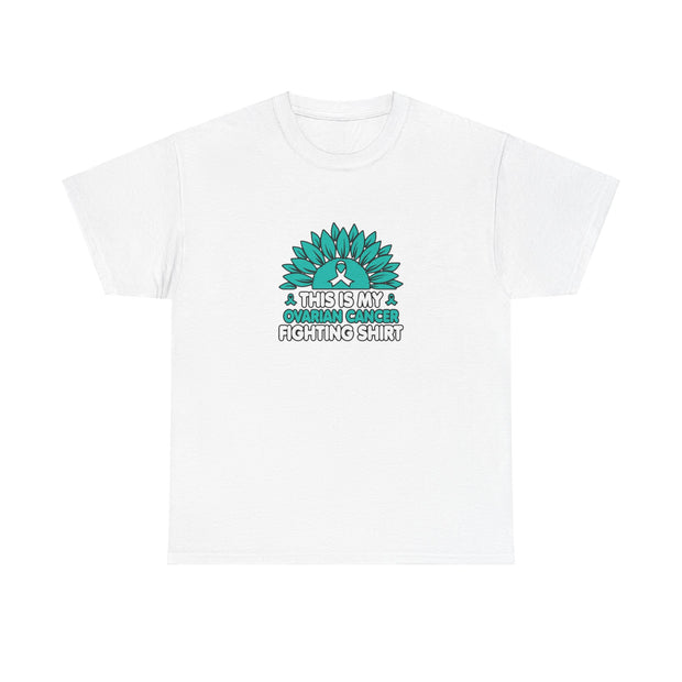Ovarian cancer Unisex Heavy Cotton Tee