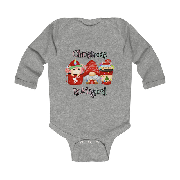 Christmas Gnome Infant Long Sleeve Bodysuit