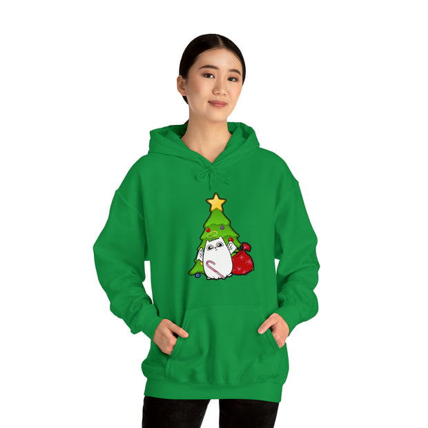 Christmas cat Unisex Heavy Blend™ Hooded Sweatshirt