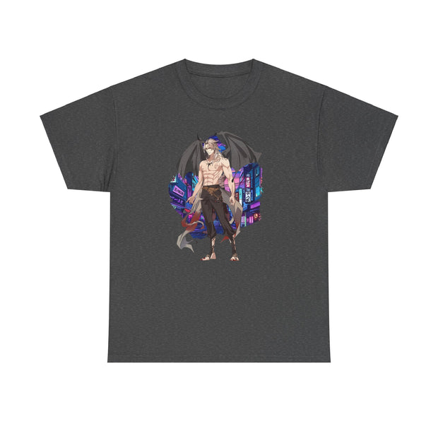 Anime Male Demon Unisex Heavy Cotton Tee