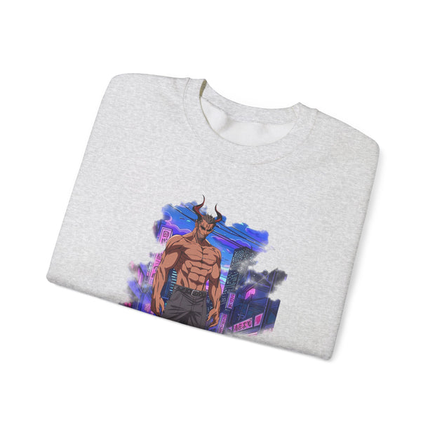 Anime Male Demon Unisex Heavy Blend™ Crewneck Sweatshirt