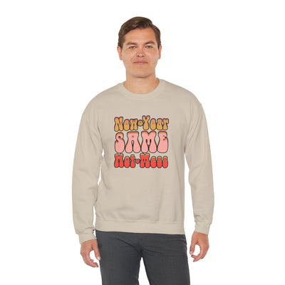 Same Hot Mess Unisex Heavy Blend™ Crewneck Sweatshirt