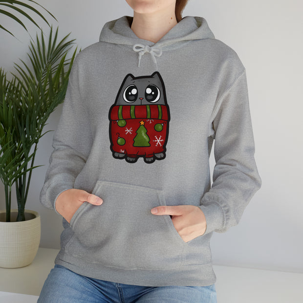 Christmas Cat Unisex Heavy Blend™ Hooded Sweatshirt