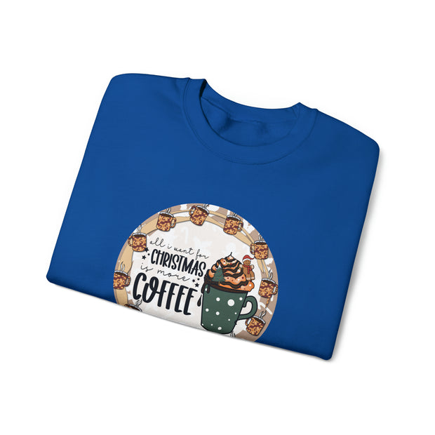 Christmas Coffee Unisex Heavy Blend™ Crewneck Sweatshirt