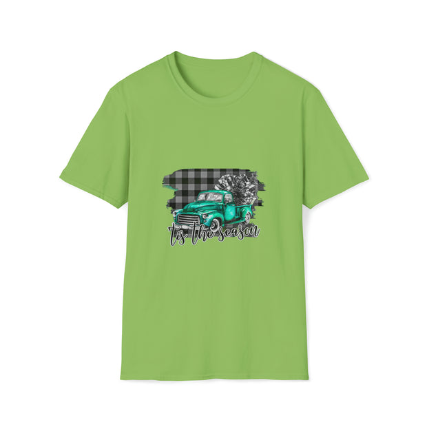 Christmas truck Unisex Softstyle T-Shirt