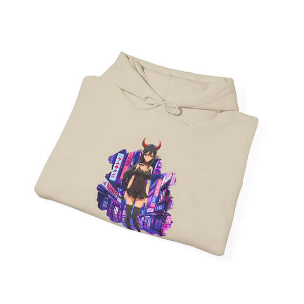 Anime Female Demon Unisex Heavy Blend™ Hooded Sweatshirt