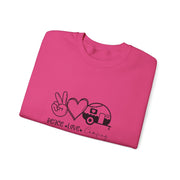 Peace Love Camping Unisex Heavy Blend™ Crewneck Sweatshirt