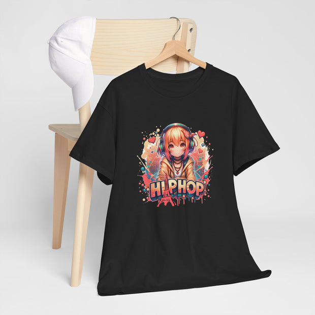 Graffiti Anime Girl Unisex Heavy Cotton Tee