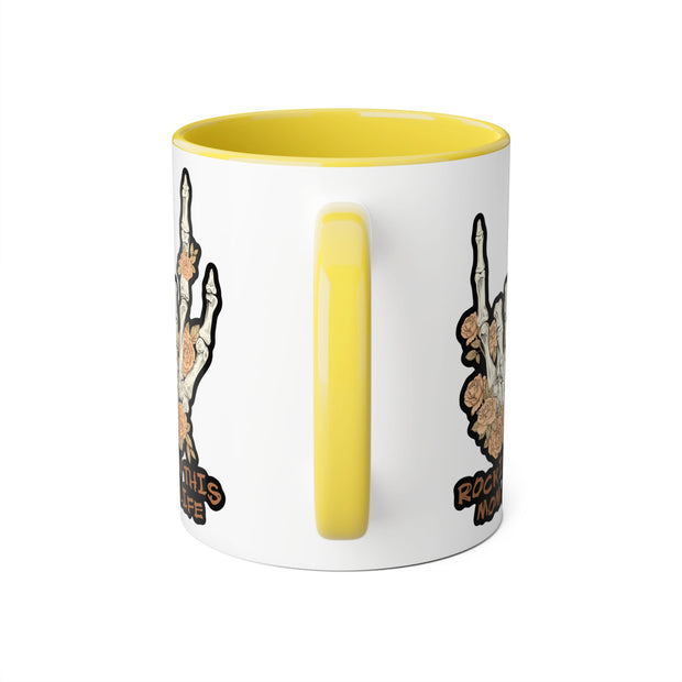 Rockin this Mom Life Accent Mugs, 11oz