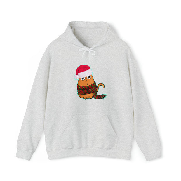 Christmas cat Unisex Heavy Blend™ Hooded Sweatshirt