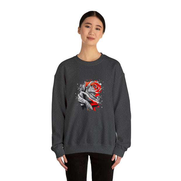 Rose Unisex Heavy Blend™ Crewneck Sweatshirt