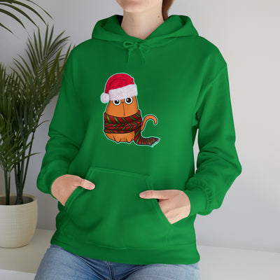 Christmas cat Unisex Heavy Blend™ Hooded Sweatshirt