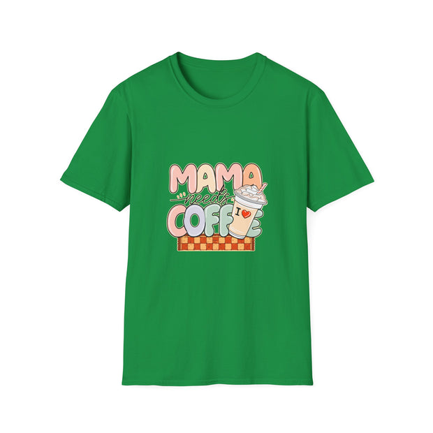 Mama needs Coffee Unisex Softstyle T-Shirt