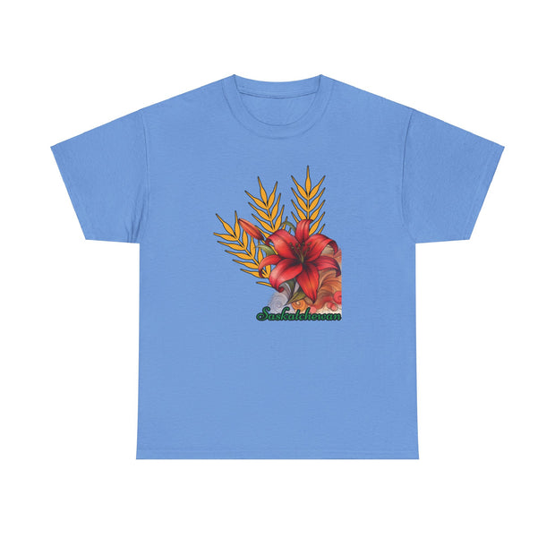 Saskatchewan Lily Unisex Heavy Cotton Tee