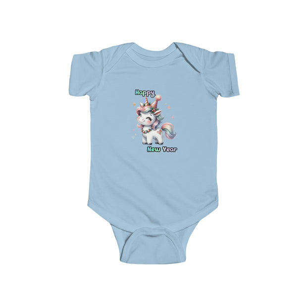 New Year Unicorn Infant Fine Jersey Bodysuit