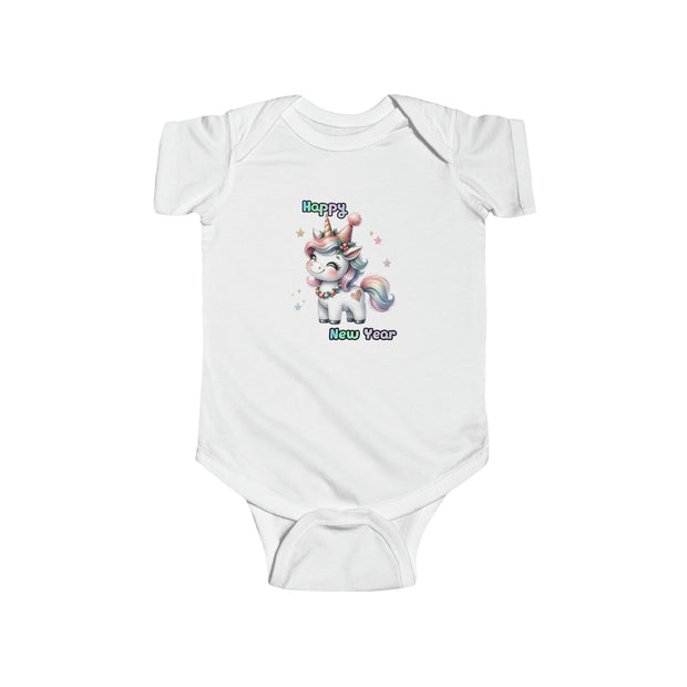 New Year Unicorn Infant Fine Jersey Bodysuit