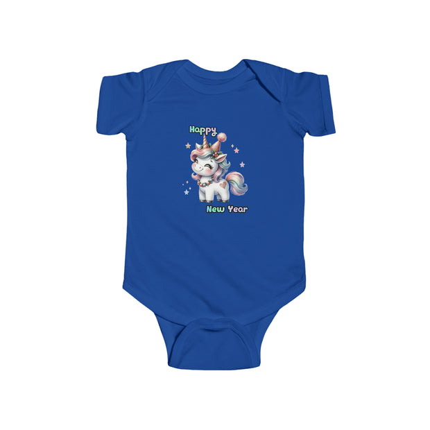 New Year Unicorn Infant Fine Jersey Bodysuit