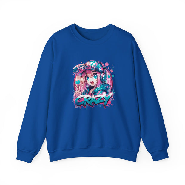 Graffiti Anime Girls Unisex Heavy Blend™ Crewneck Sweatshirt
