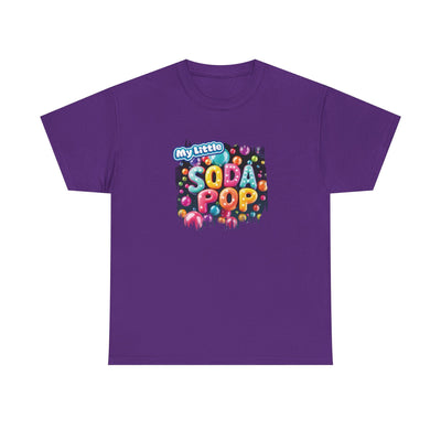 Colorful Soda Pop Tee, Fun Graphic T-Shirt, Unisex Heavy Cotton Tee, Summer Classic, Vintage Drink Shirt