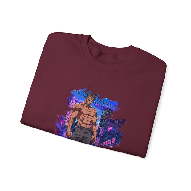 Anime Male Demon Unisex Heavy Blend™ Crewneck Sweatshirt