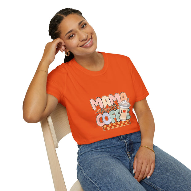 Mama needs Coffee Unisex Softstyle T-Shirt