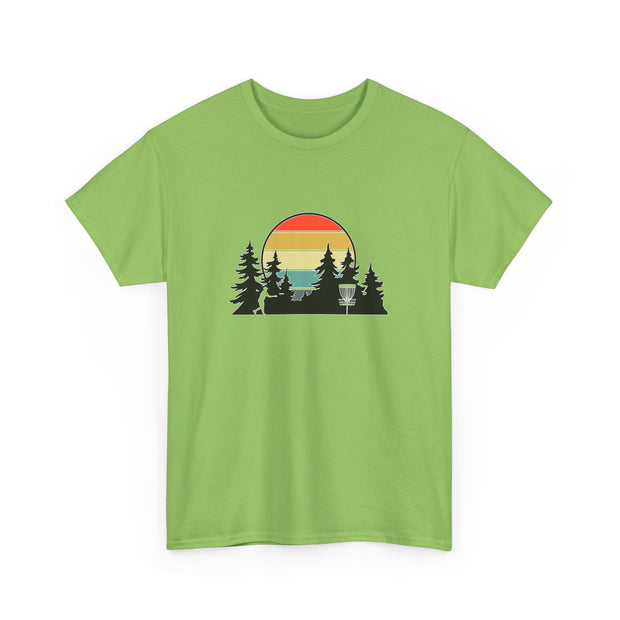 Retro Disc Golf Unisex Heavy Cotton Tee