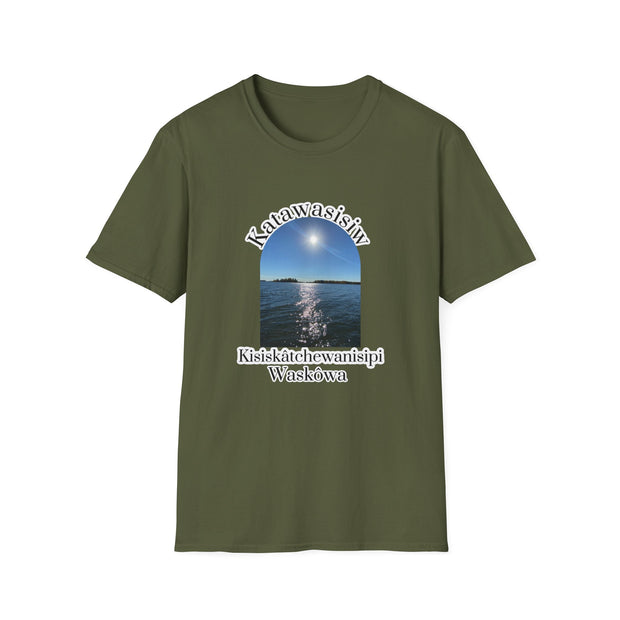 Cree Saskatchewan Skies Unisex Softstyle T-Shirt