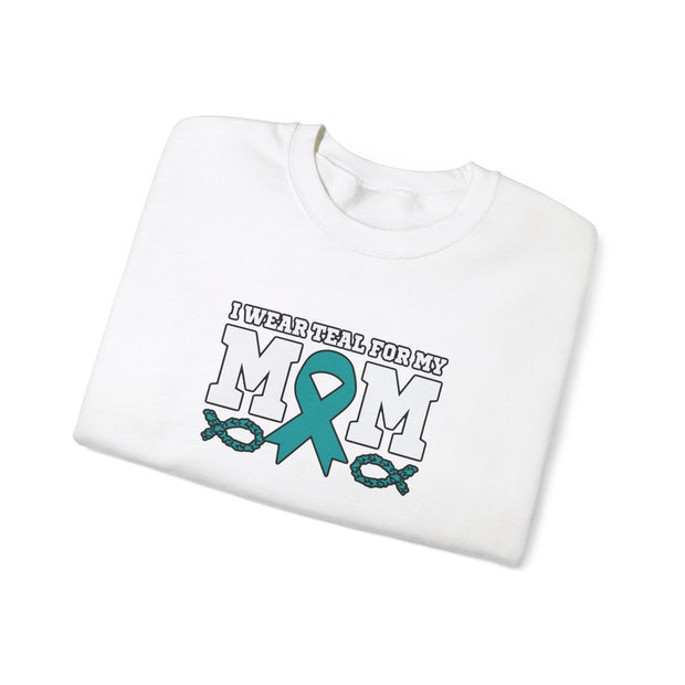 Teal for Mom Unisex Heavy Blend™ Crewneck Sweatshirt