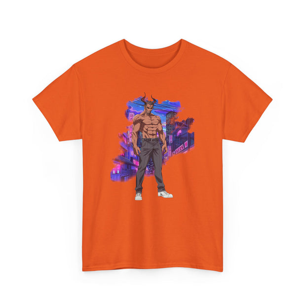 Anime Male Demon Unisex Heavy Cotton Tee