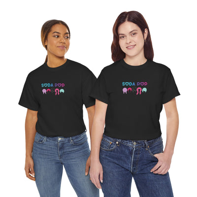 Soda Pop Unisex Heavy Cotton Tee, Casual Wear, Gift for Friends, Fun Summer T-Shirt, Graphic Shirt for Parties, Trendy Everyday Tee