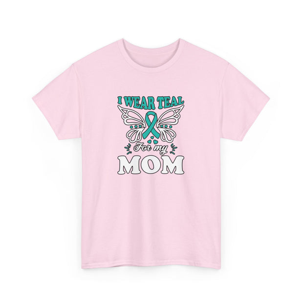 I Wear Teal Unisex Heavy Cotton Tee
