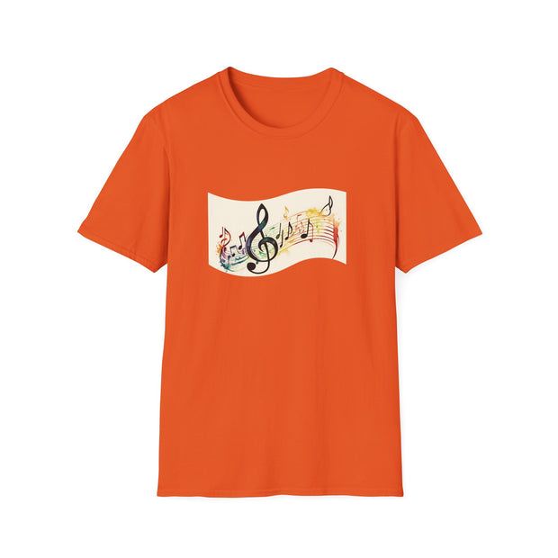 Musical Notes Unisex Softstyle T-Shirt