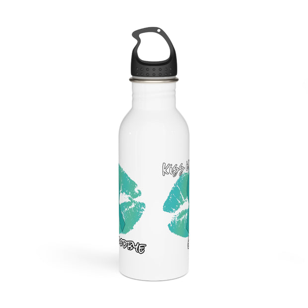 Kiss it Goodbye Ovarian Cancer Stainless Steel Water Bottle