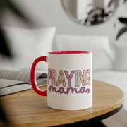 Praying Mama Accent Mugs, 11oz