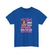 Anime, Boba, Sketching Unisex Heavy Cotton Tee