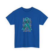 Family Support Ovarian Cancer Unisex Heavy Cotton Tee