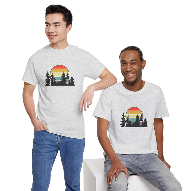 Retro Disc Golf Unisex Heavy Cotton Tee
