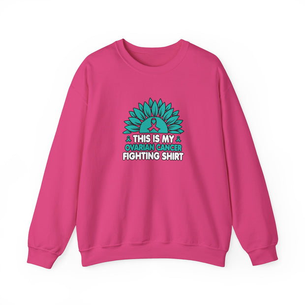 Ovarian Cancer Fighting Unisex Heavy Blend™ Crewneck Sweatshirt