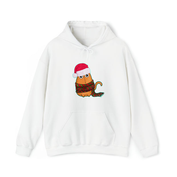 Christmas cat Unisex Heavy Blend™ Hooded Sweatshirt