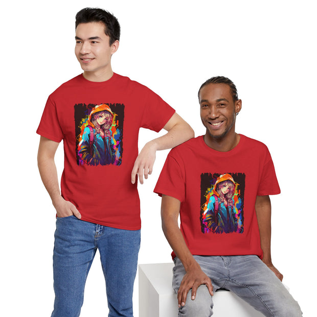 Graffiti Anime Girls Unisex Heavy Cotton Tee