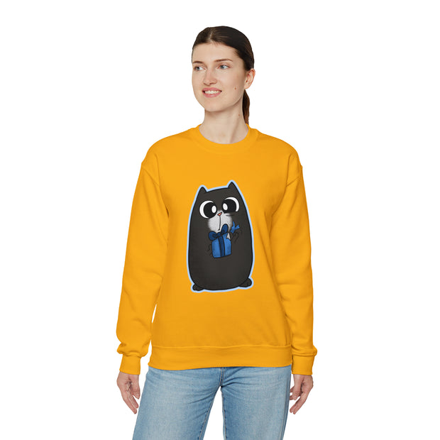 Christmas cat Unisex Heavy Blend™ Crewneck Sweatshirt