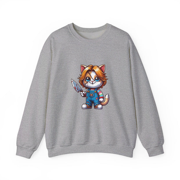 Horror Movie Cats Unisex Heavy Blend™ Crewneck Sweatshirt