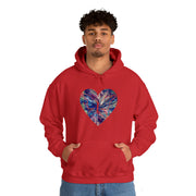 Heart Butterfly Unisex Heavy Blend™ Hooded Sweatshirt